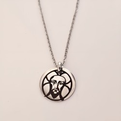 Collar de la SANTA FAZ acero inoxidable | Dcorazón