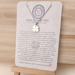 Collar amuleto TREBOL | Dcorazón