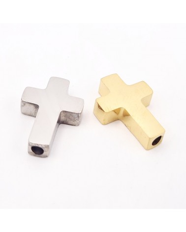Entrepieza cruz de acero inoxidable | Creasentidos