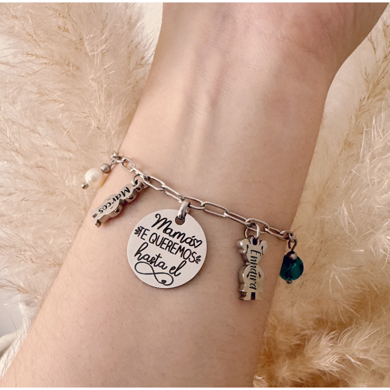 Pulsera día de la madre, personalizada con los nombres | DCorazón