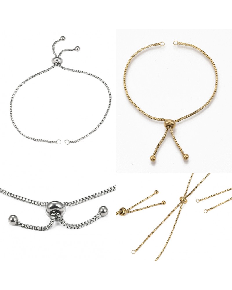 Pulsera de cadena en acero inoxidable 12cm| Creasentidos