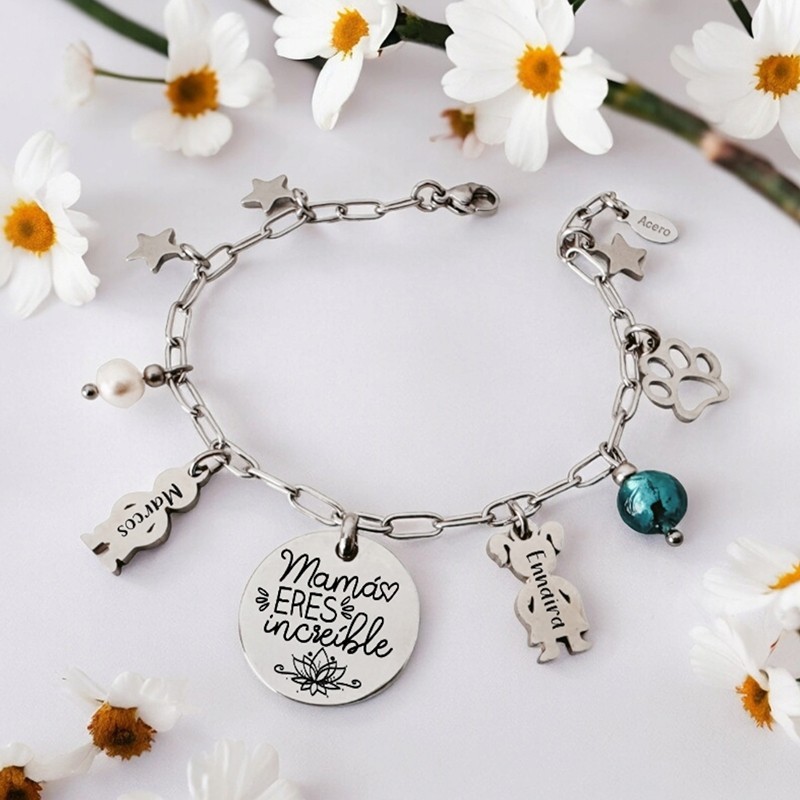 Pulsera día de la madre, personalizada con los nombres | DCorazón