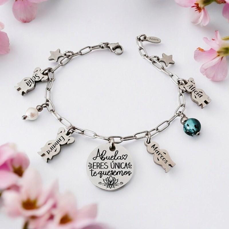 Pulsera día de la madre, personalizada con los nombres | DCorazón
