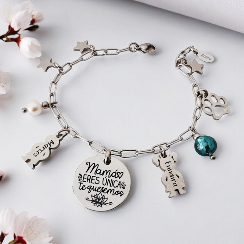 Pulsera día de la madre, personalizada con los nombres | DCorazón