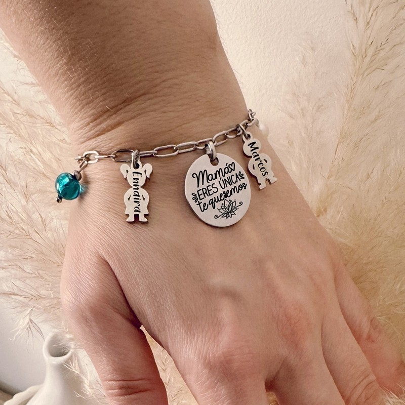 Pulsera día de la madre, personalizada con los nombres | DCorazón