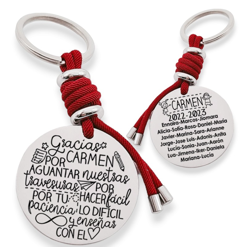 Regalos para profesores, llavero personalizado | Creasentidos