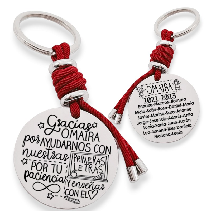 Regalos para profesores, llavero personalizado | Creasentidos