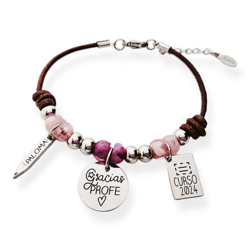 Pulsera para profesora | Dcorazón
