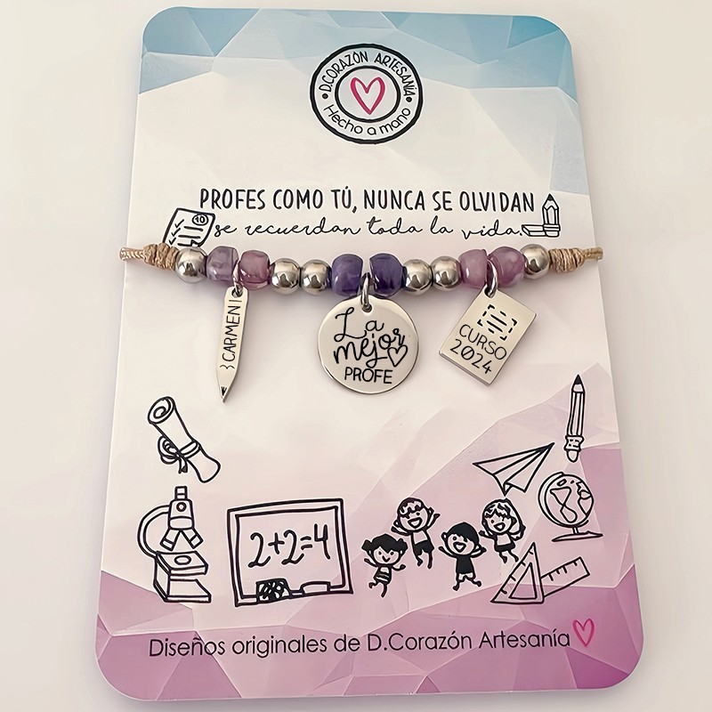 Pulsera para profesora | Dcorazón