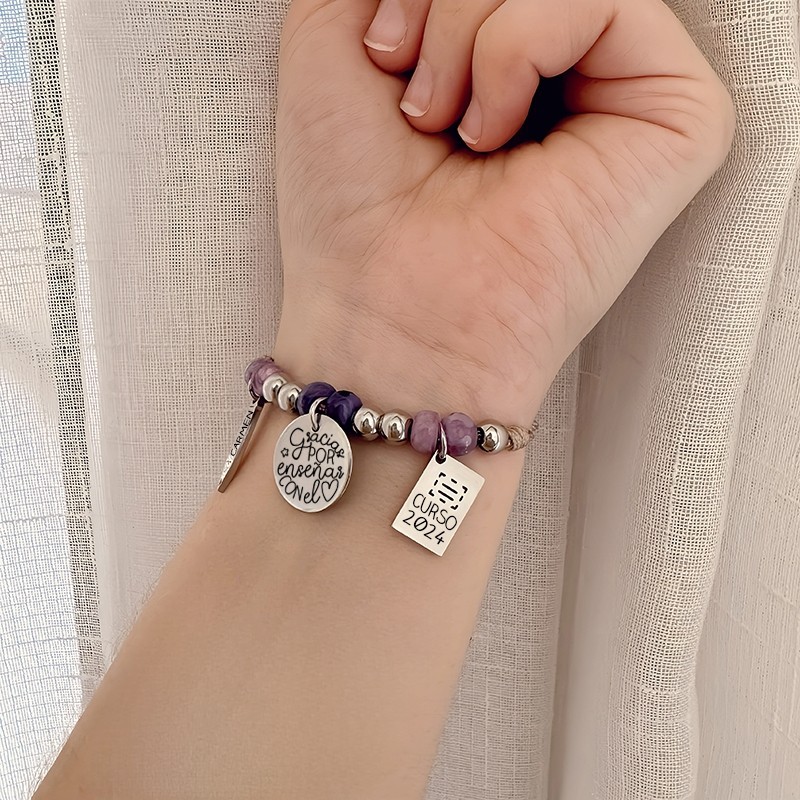 Pulsera para profesora | Dcorazón