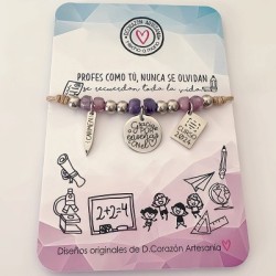 Pulsera para profesora | Dcorazón