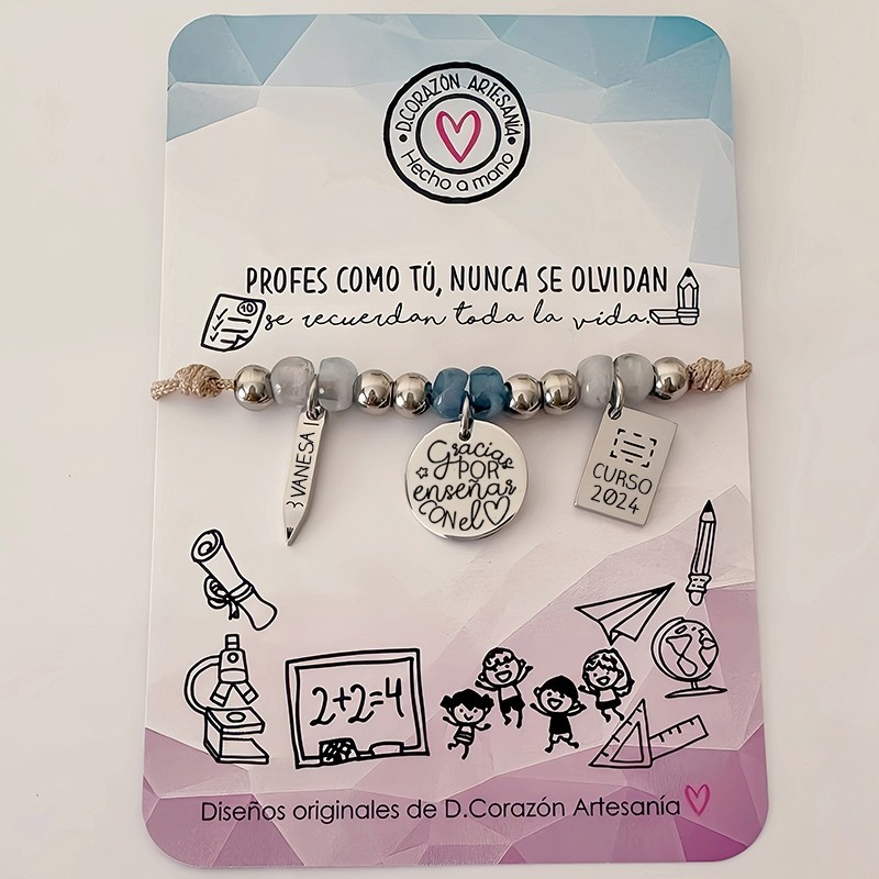 Pulsera para profesora | Dcorazón