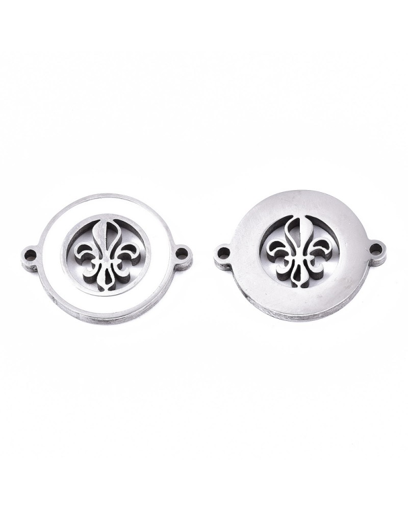 Conector abalorio flor de lis | Creasentidos
