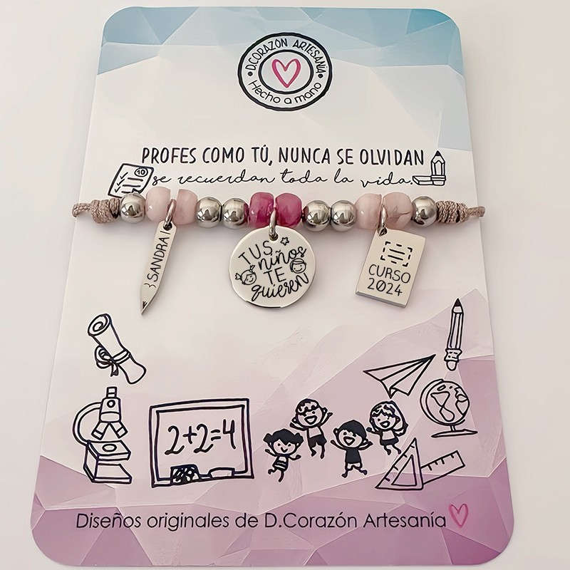 Pulsera para profesora | Dcorazón