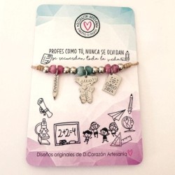 Pulsera para profesora | Dcorazón
