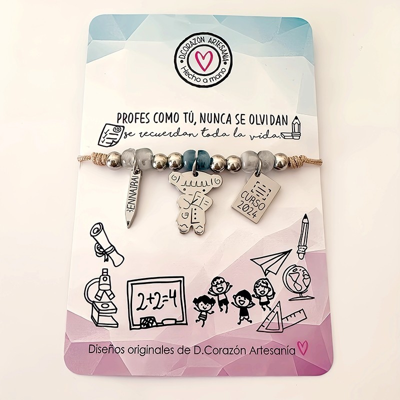 Pulsera para profesora | Dcorazón