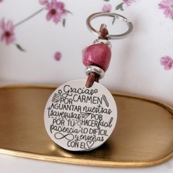 Precioso llavero para profesora| D.corazón