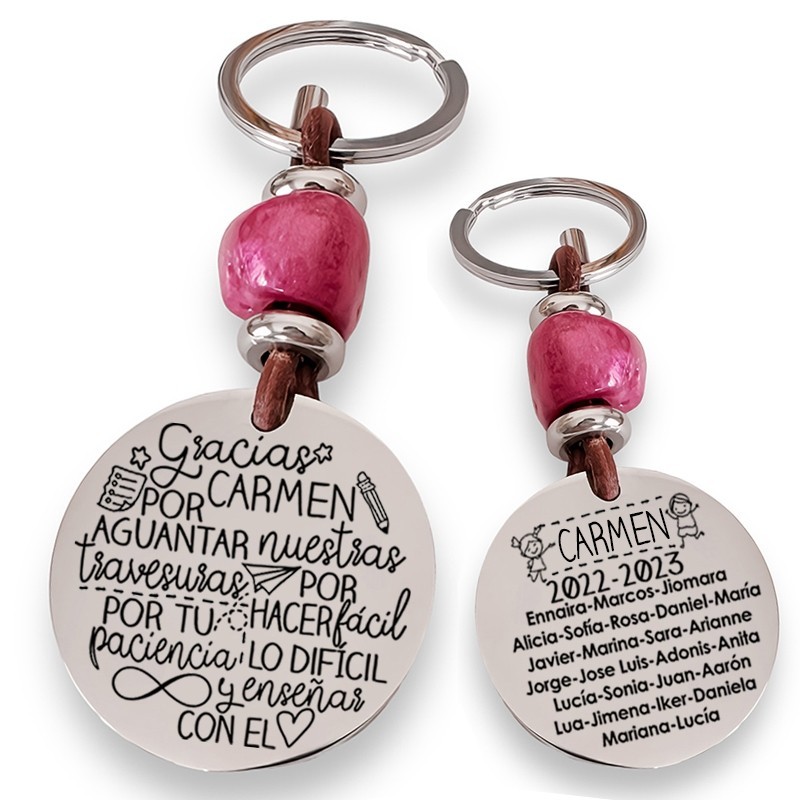 Precioso llavero para profesora| D.corazón