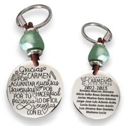 Precioso llavero para profesora| D.corazón