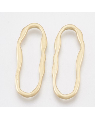 Colgante oval grande chapado | Creasentidos