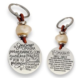 Precioso llavero para profesora| D.corazón