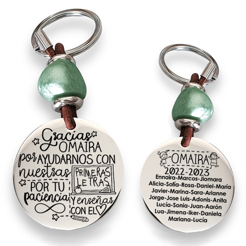 Precioso llavero para profesora| D.corazón