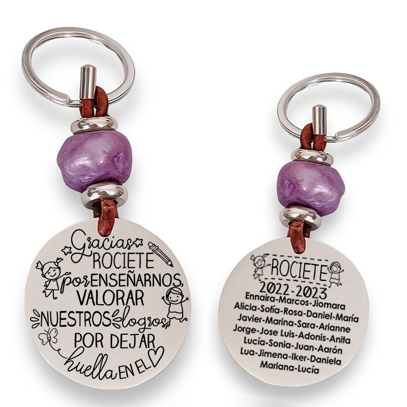 Precioso llavero para profesora| D.corazón