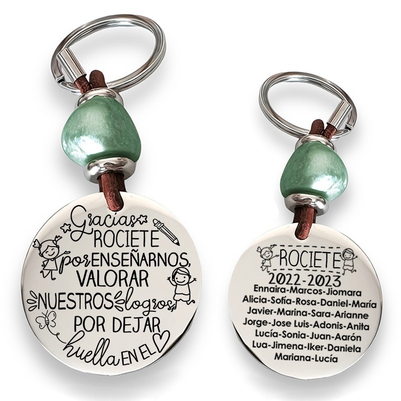 Precioso llavero para profesora| D.corazón