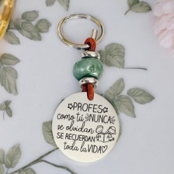 Precioso llavero para profesora| D.corazón