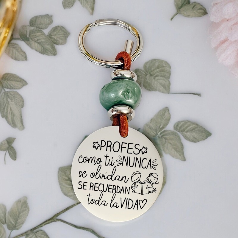 Precioso llavero para profesora| D.corazón