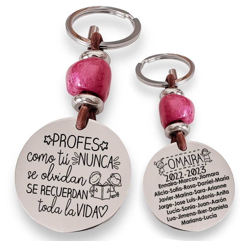 Precioso llavero para profesora| D.corazón