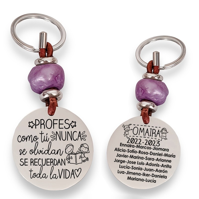 Precioso llavero para profesora| D.corazón