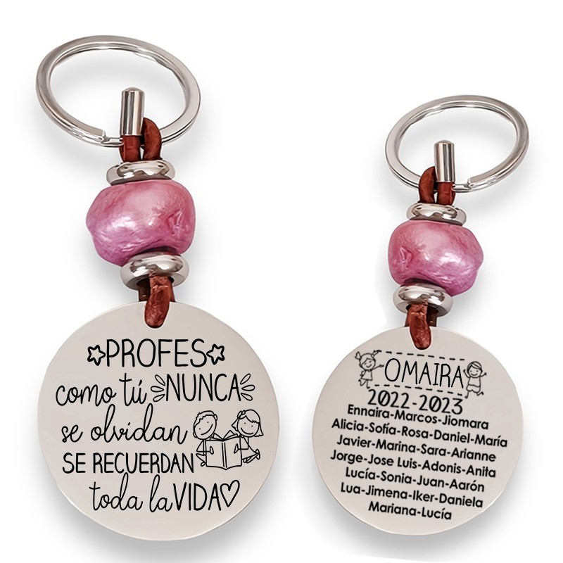 Precioso llavero para profesora| D.corazón