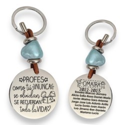 Precioso llavero para profesora| D.corazón