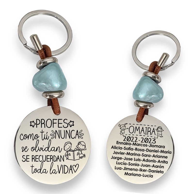 Precioso llavero para profesora| D.corazón