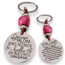 Precioso llavero para profesora| D.corazón