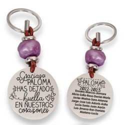 Precioso llavero para profesora| D.corazón