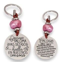 Precioso llavero para profesora| D.corazón