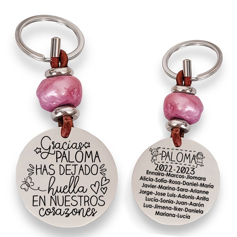 Precioso llavero para profesora| D.corazón