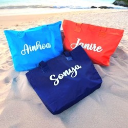 Bolsa de playa con nombre | Dcorazón