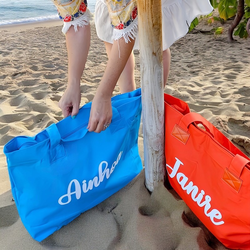 Bolsa de playa con nombre | Dcorazón