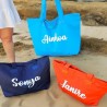 Bolsa de playa con nombre | Dcorazón