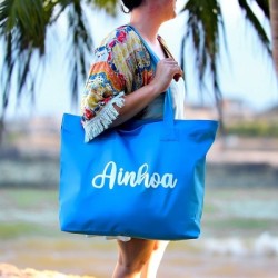 Bolsa de playa con nombre | Dcorazón
