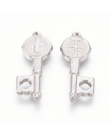 Llave san Benito de acero para grabar, tama├▒o GRANDE | Creasentidos