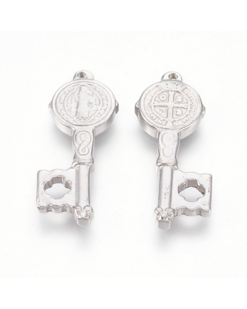 Llave san Benito de acero para grabar, tama├▒o GRANDE | Creasentidos