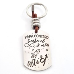 Llavero personalizado, día del padre, con nombres | Dcorazon