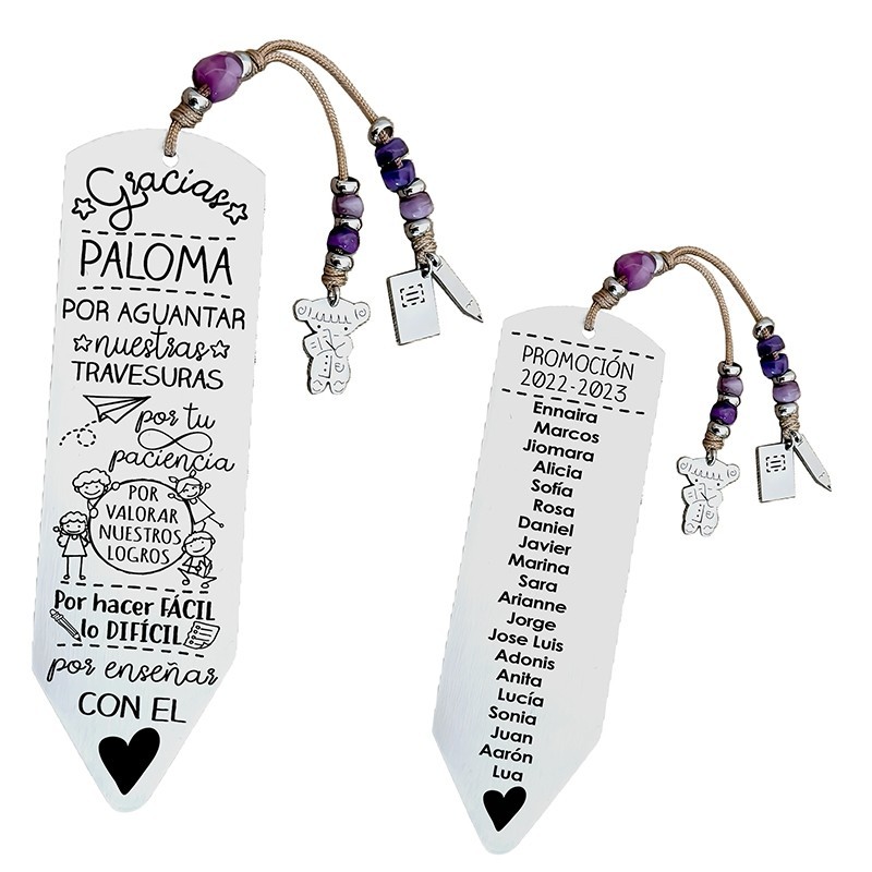 Marcapáginas personalizado | Dcorazón