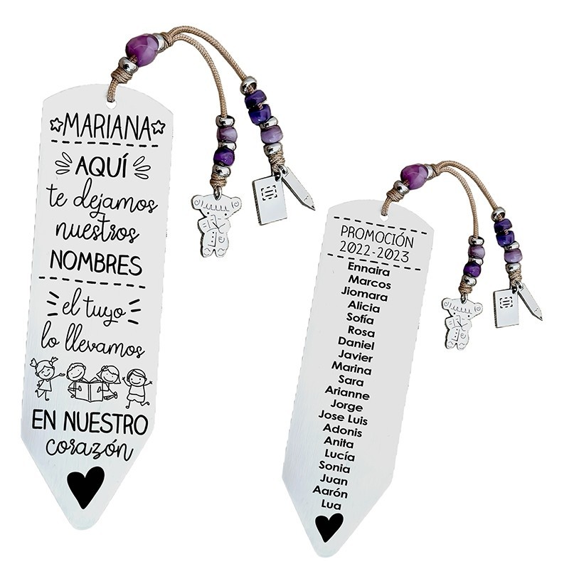 Marcapáginas personalizado | Dcorazón