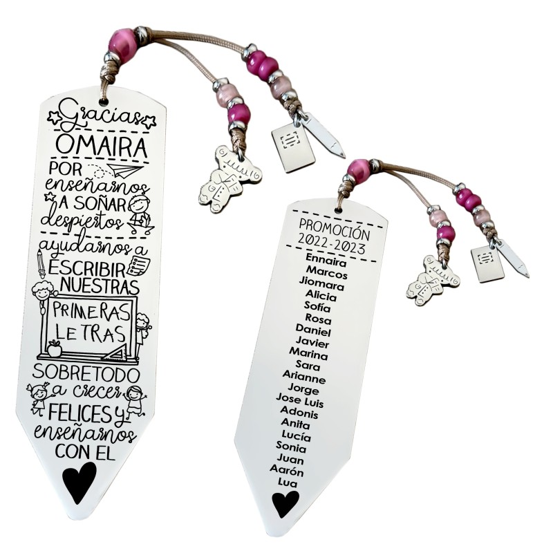 Marcapáginas personalizado | Dcorazón