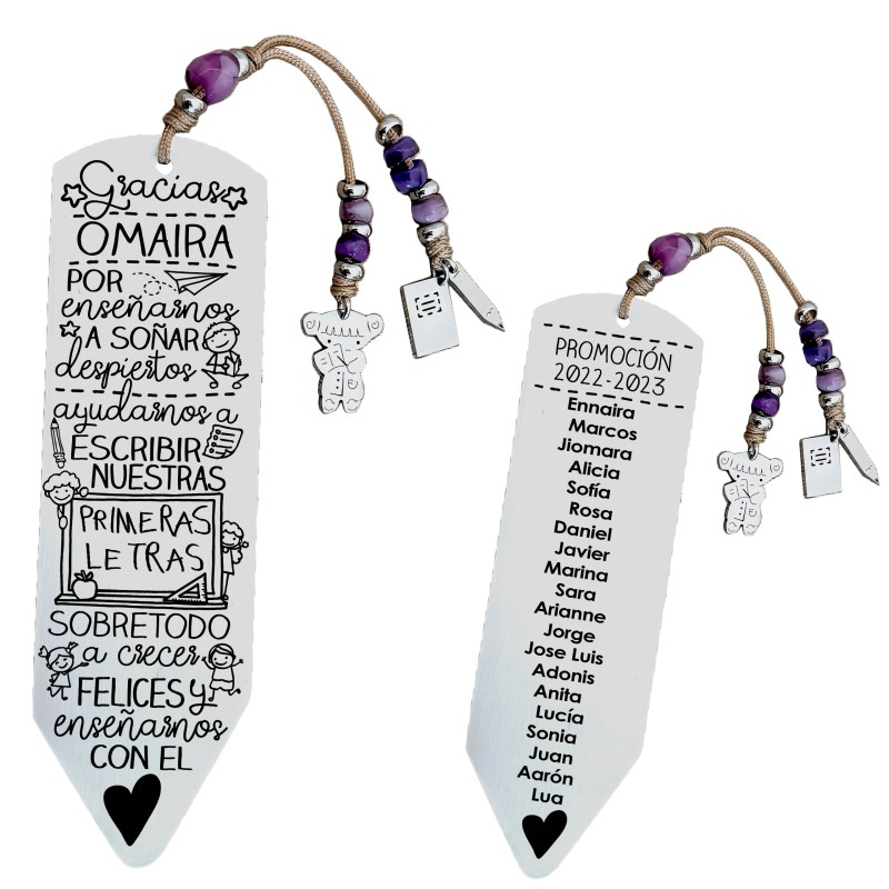 Marcapáginas personalizado | Dcorazón